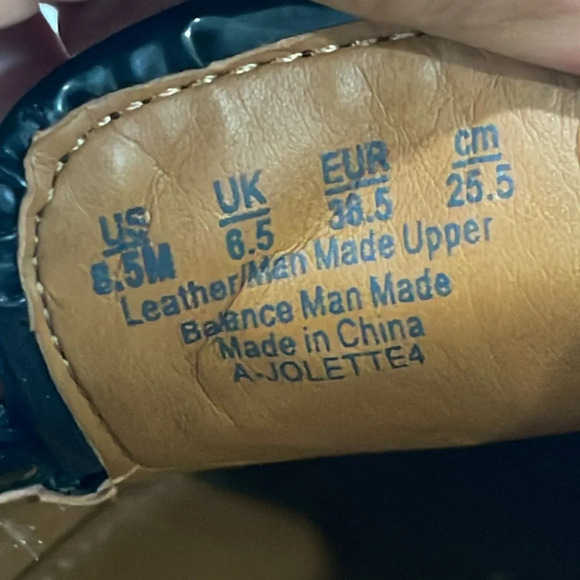 SARTO by Franco Sarto 'Jolette' Penny Loafer size 8.5 shiny patent leather - Picture 10 of 12